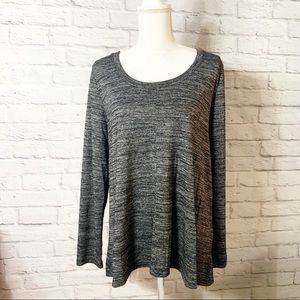 🌻 Womens Jones NY Long sleeve top Black White